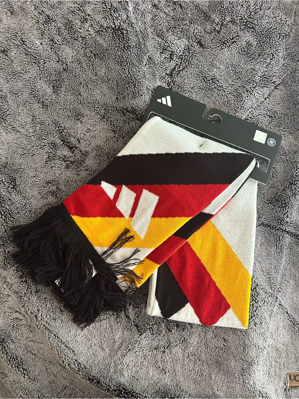 Adidas Germany World Cup Stripe Scarf in Black, Red, Yellow, White